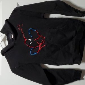 Embroidered Spiderman Hoodie
